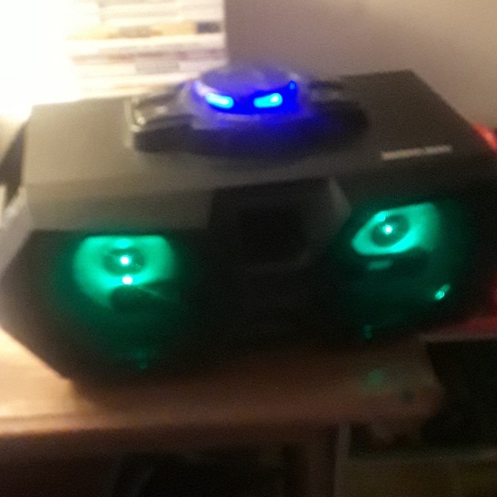 Black Led Bluetooth Portable Speaker